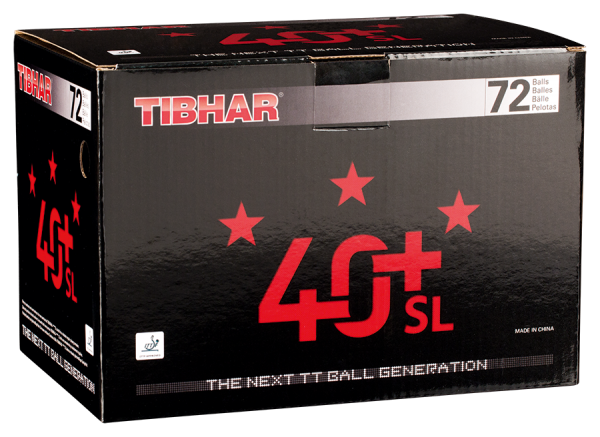 Tibhar Ball 40+ SL *** nahtlos 72er Pack