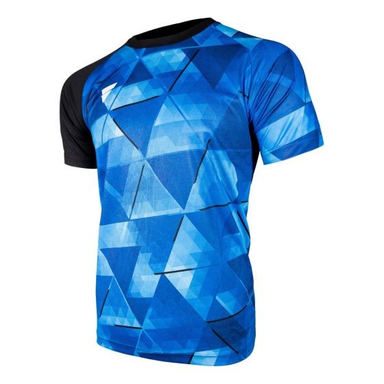 Victas V-T-Shirt 227 blau/schwarz