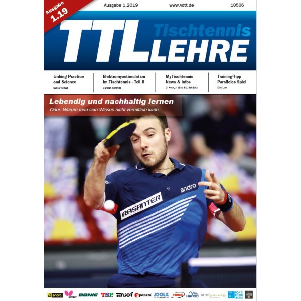 VDTT-Zeitschrift Tischtennislehre Ausgabe 2019-01