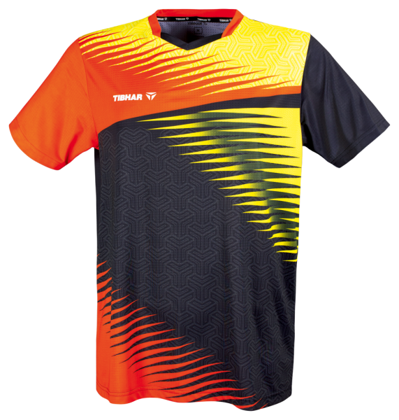 Tibhar TT-Shirt Azur orange/schwarz