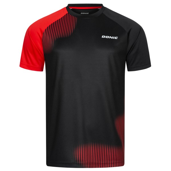 Donic T-Shirt Peak schwarz/rot