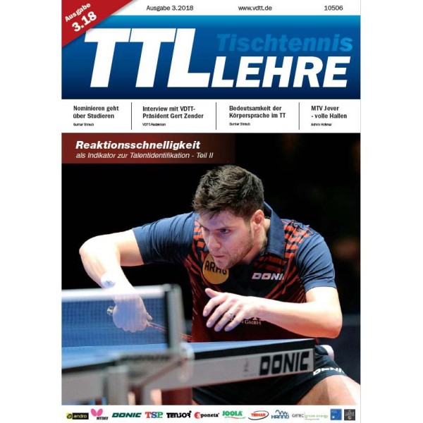 VDTT-Zeitschrift Tischtennislehre Ausgabe 2018-03