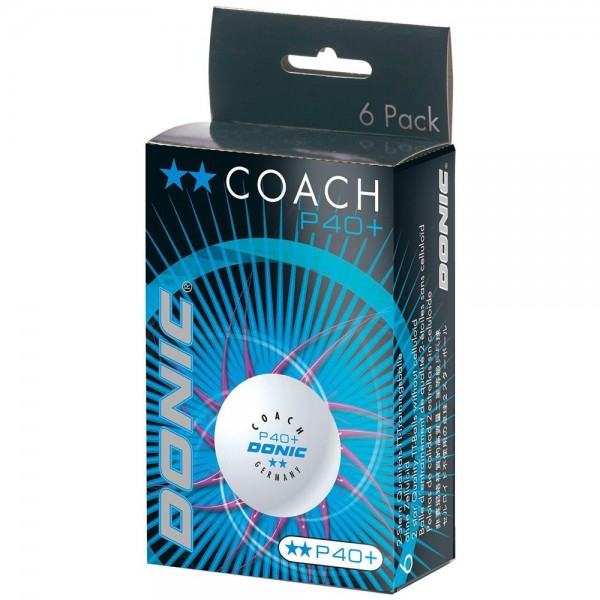 Donic Ball Coach P40+** ABS 6er Pack