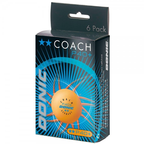 Donic Ball Coach P40+** ABS 6er Pack