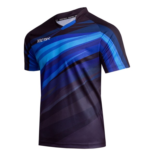 Victas Hemd V-Shirt 222 schwarz/blau