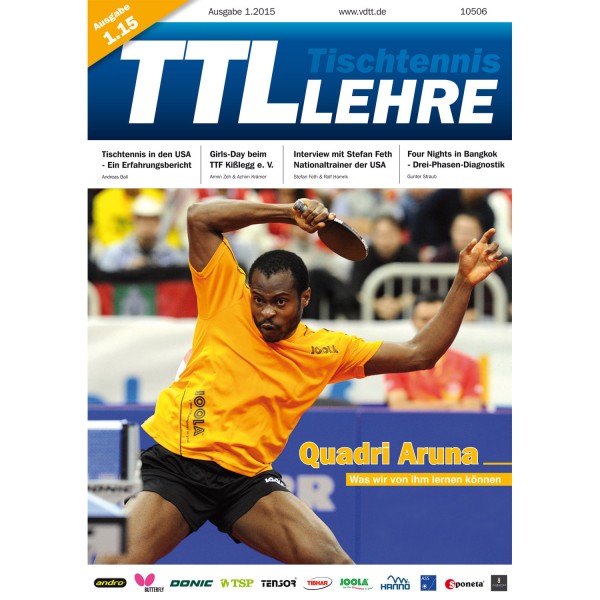 VDTT-Zeitschrift Tischtennislehre Ausgabe 2015-01