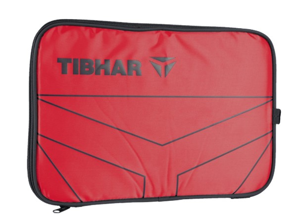 Tibhar Einzelhülle T-Logo eckig rot