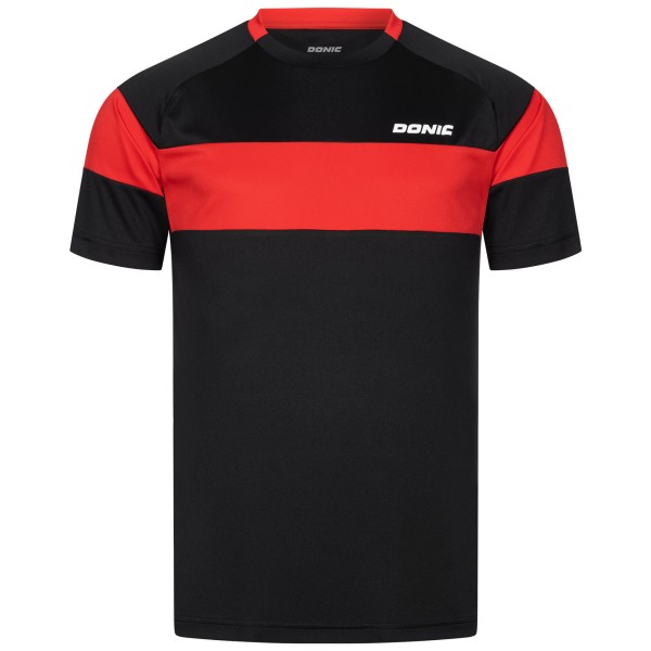 Donic T-Shirt Slate schwarz/rot