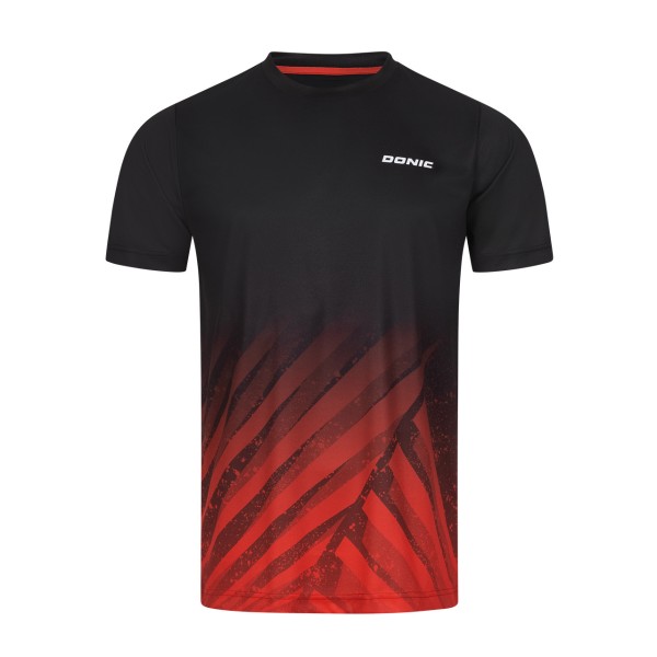 Donic T-Shirt Argon schwarz/rot