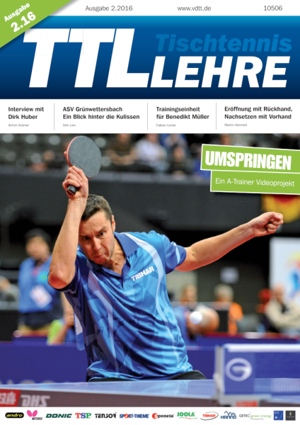 VDTT-Zeitschrift Tischtennislehre Ausgabe 2016-02