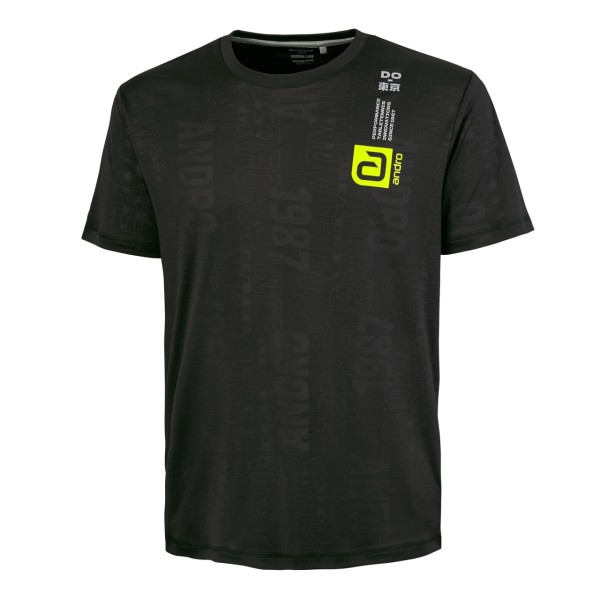 andro T-Shirt Dexar schwarz/gelb