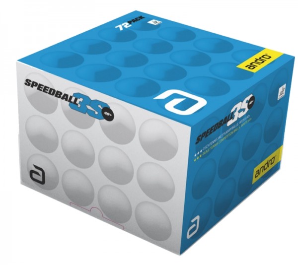 andro Ball Speedball 3S 40+ cellfree ABS 72er Pack