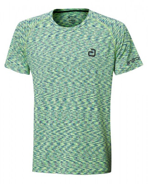 andro T-Shirt Melange Multicolor grün/dunkelblau