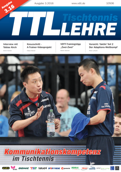 VDTT-Zeitschrift Tischtennislehre Ausgabe 2016-03