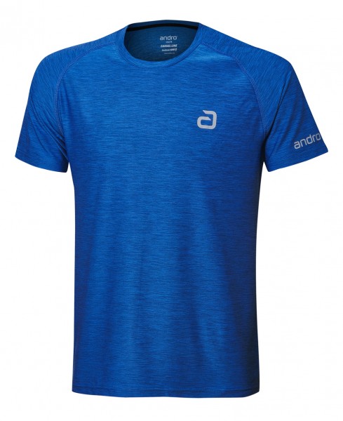andro T-Shirt Melange Alpha Casual blau