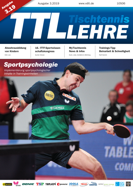 VDTT-Zeitschrift Tischtennislehre Ausgabe 2019-03