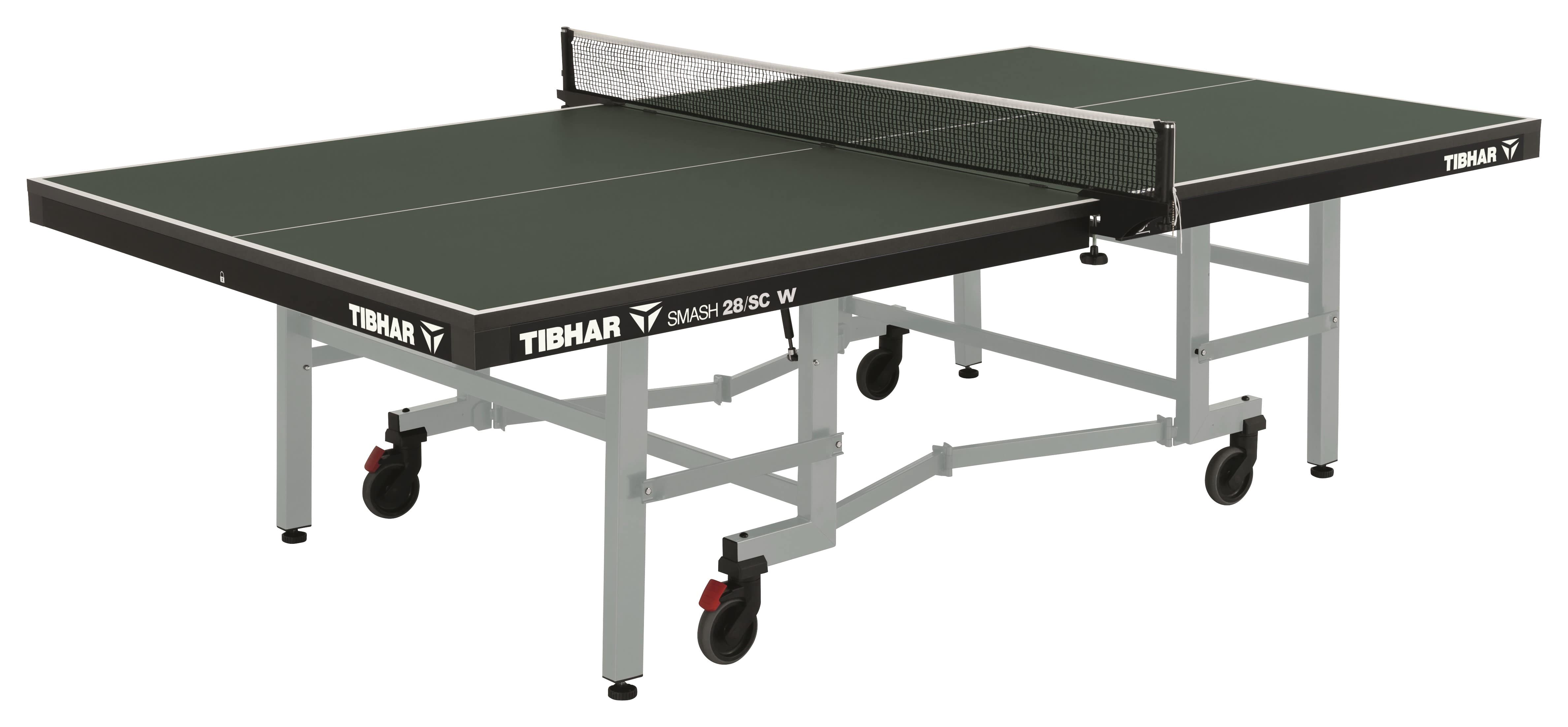 Tibhar Tisch Smash 28/SC W grün | TopSpeed Tischtennis Vertriebs GmbH