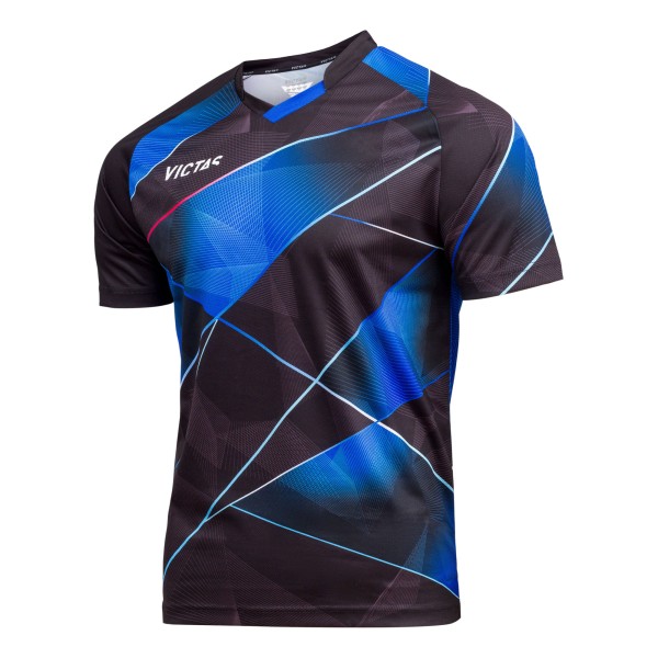 Victas Hemd V-Shirt 225 schwarz/blau