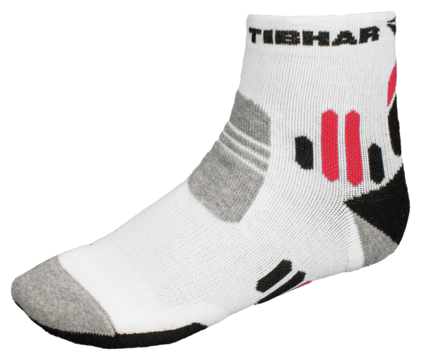 Tibhar Socke Tech II weiß/schwarz/rot