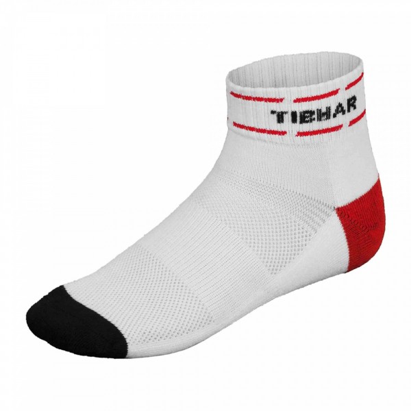 Tibhar Socke Classic Plus weiß/rot